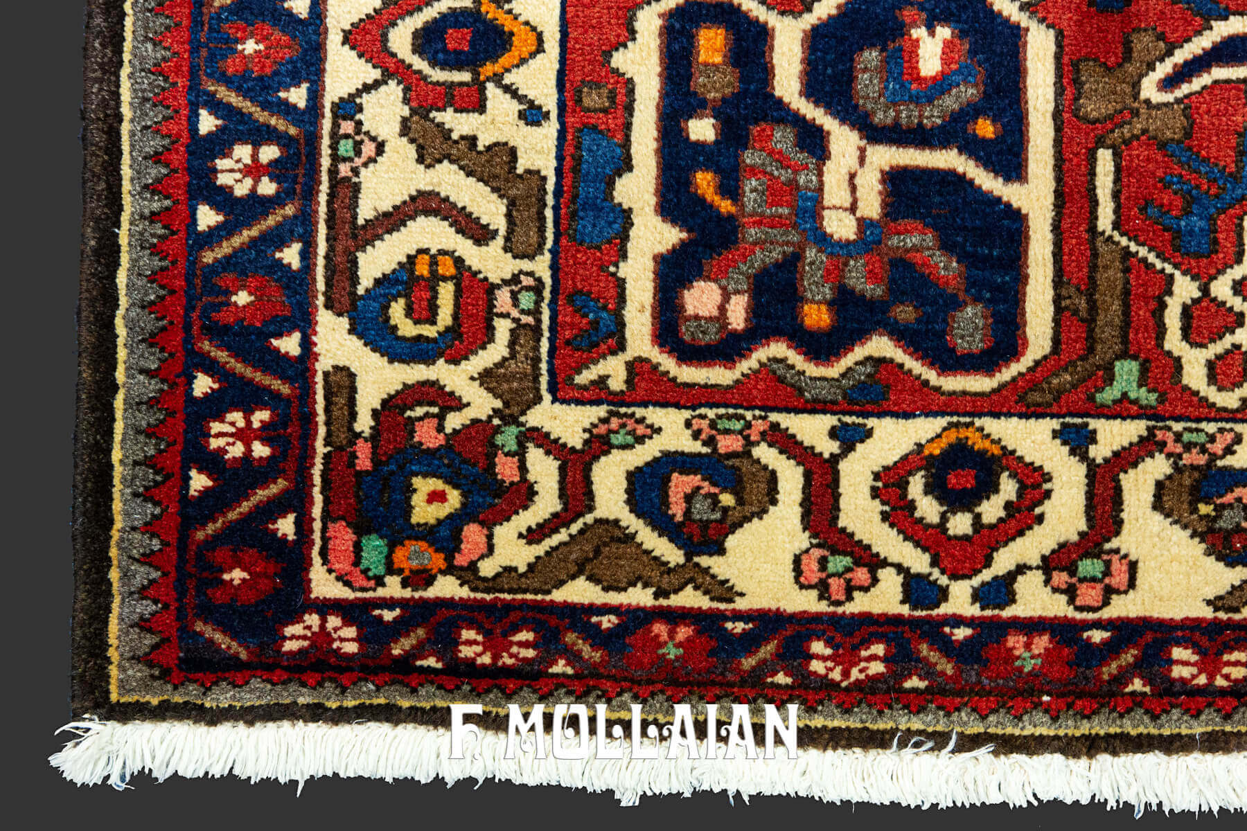 Antique Persian Hand-knotted Bakhtiari Rug n°:94716032